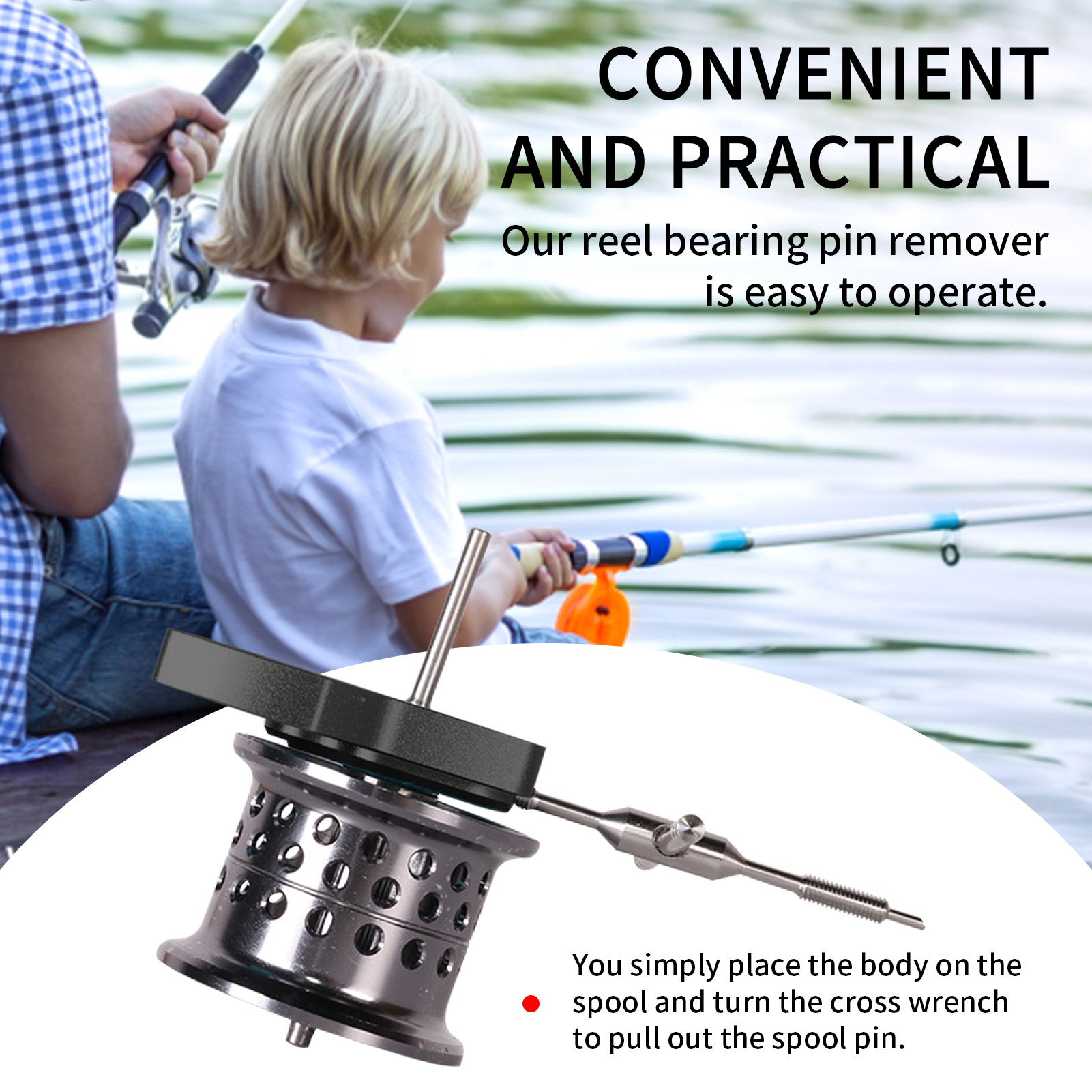 Spool Bearing Pin Remover Fish - Reel Repair Kit incelemesi ve fiyatı