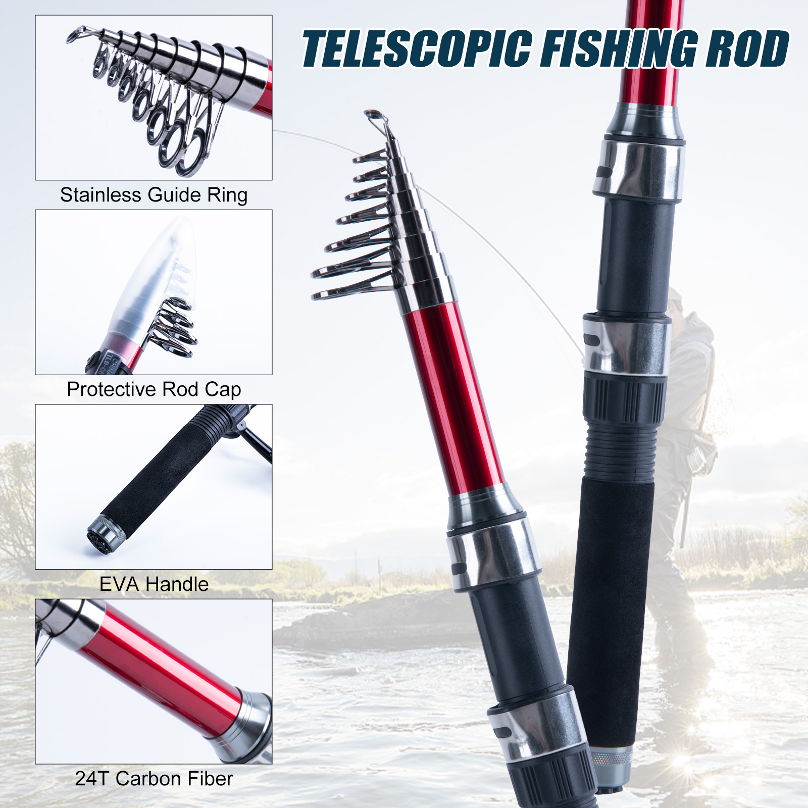 Goture Telescopic Fishing Rod  - Reel Bag incelemesi ve fiyatı