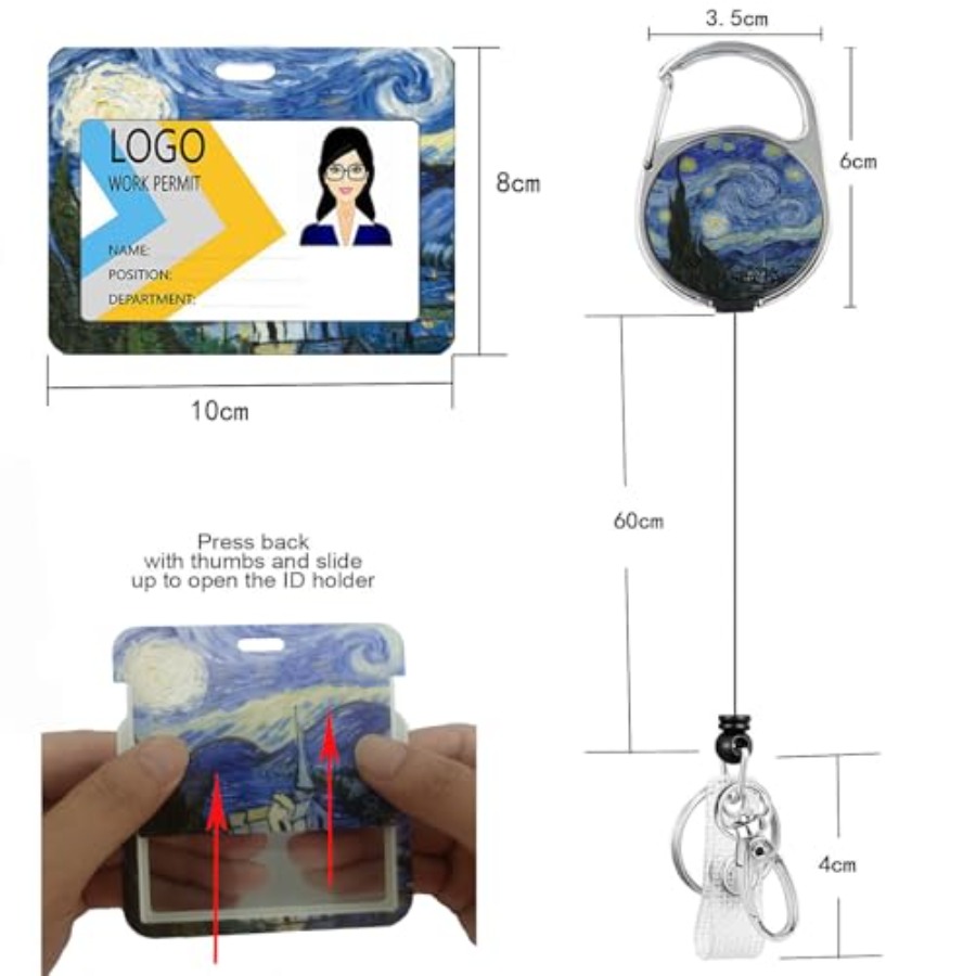 2 Pack ID Badge Holder with Re - Reel Oil incelemesi ve fiyatı