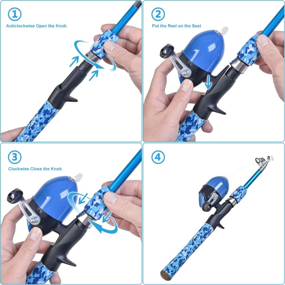 Kids Fishing Pole Set with Ful - Spincast Reel incelemesi ve fiyatı